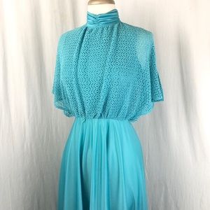 Gorgeous Turquoise VTG Gown